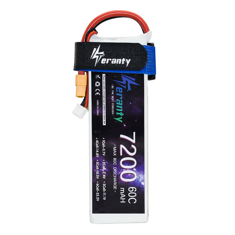 Upgrade 7200MAH 7.4V 60C LiPo Battery 2S With T TRX XT90 Plug For RC, RiotNook, Other, upgrade-7200mah-7-4v-60c-lipo-battery-2s-with-t-trx-xt90-plug-for-rc-22682339, Drones & Accessories, RiotNook