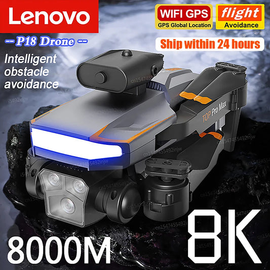 Lenovo P18 Drone 8K GPS HD Triple Camera Optical Flow Positioning, RiotNook, Other, lenovo-p18-drone-8k-gps-hd-triple-camera-optical-flow-positioning-857870114, Drones & Accessories, RiotNook