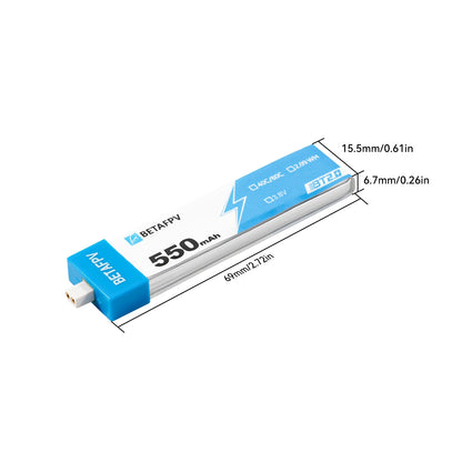 BETAFPV BT2.0 550mAh 1S 40C HV Battery 4pcs/8pcs for Cetus Pro/Cetus X, RiotNook, Other, betafpv-bt2-0-550mah-1s-40c-hv-battery-4pcs-8pcs-for-cetus-pro-cetus-x-350054304, Drones & Accessories, RiotNook