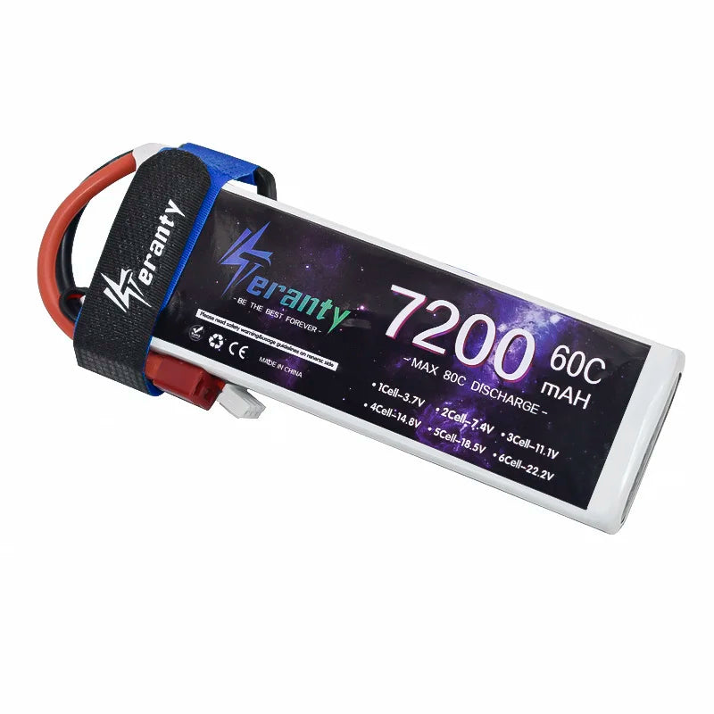 Upgrade 7200MAH 7.4V 60C LiPo Battery 2S With T TRX XT90 Plug For RC, RiotNook, Other, upgrade-7200mah-7-4v-60c-lipo-battery-2s-with-t-trx-xt90-plug-for-rc-22682339, Drones & Accessories, RiotNook