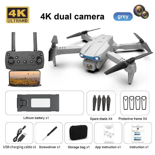 E99 Pro WIFI FPV Aerial Photography Helicopter RC Mini Drone 4K Dual, RiotNook, Other, e99-pro-wifi-fpv-aerial-photography-helicopter-rc-mini-drone-4k-dual-1662631283, Drones & Accessories, RiotNook