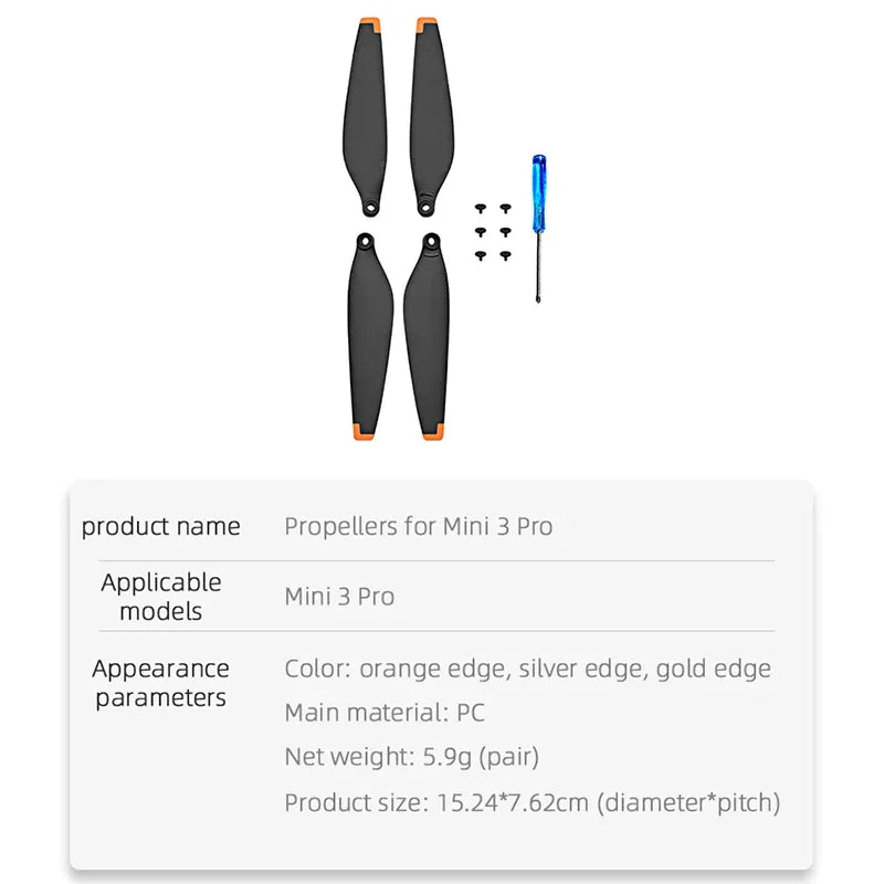 Propeller Replacement for DJI MINI 3 PRO Drone 6030 Props Blade Light, RiotNook, Other, propeller-replacement-for-dji-mini-3-pro-drone-6030-props-blade-light-1296047604, Drones & Accessories, RiotNook