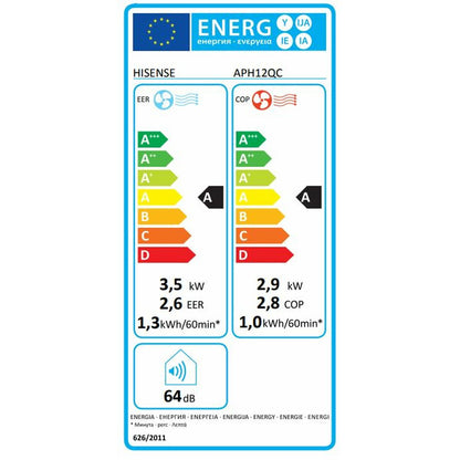 Portable Air Conditioner Hisense APH12QC A/A White, Hisense, Home and cooking, Portable air conditioning, portable-air-conditioner-hisense-aph12qc-a-a-white, Brand_Hisense, category-reference-2399, category-reference-2450, category-reference-2451, category-reference-t-19656, category-reference-t-21087, category-reference-t-25214, category-reference-t-29110, Condition_NEW, ferretería, Price_300 - 400, summer, RiotNook