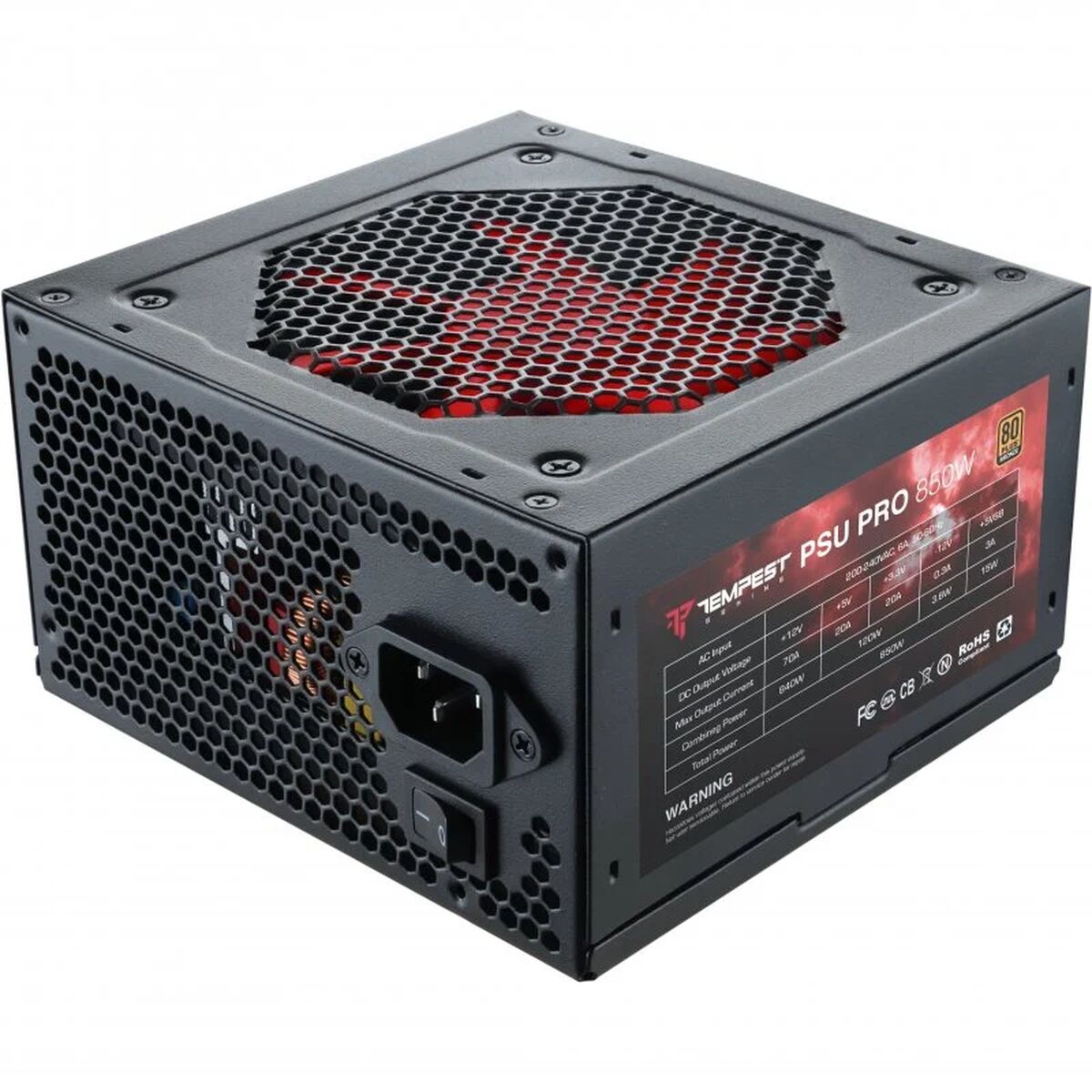 Gaming Power Supply Tempest PSU PRO 850W, Tempest, Computing, Components, gaming-power-supply-tempest-psu-pro-850w, :850W, Brand_Tempest, category-reference-2609, category-reference-2803, category-reference-2816, category-reference-t-19685, category-reference-t-19912, category-reference-t-21360, computers / components, Condition_NEW, ferretería, Price_200 - 300, Teleworking, RiotNook