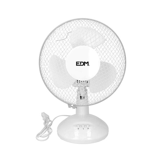 Table Fan EDM White 25 W Ø 23 x 36 cm, EDM, Home and cooking, Portable air conditioning, table-fan-edm-white-25-w-o-23-x-36-cm, Brand_EDM, category-reference-2399, category-reference-2450, category-reference-2451, category-reference-t-19656, category-reference-t-21087, category-reference-t-25217, Condition_NEW, ferretería, Price_20 - 50, summer, RiotNook