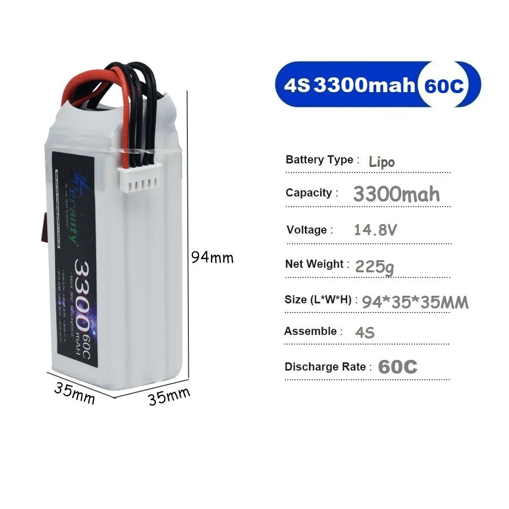 4S LiPo Battery 14.8V 1500mah 1800mAh 2200mah 2600mAh 3300mAh 3000mAh, RiotNook, Other, 4s-lipo-battery-14-8v-1500mah-1800mah-2200mah-2600mah-3300mah-3000mah-894335336, Drones & Accessories, RiotNook