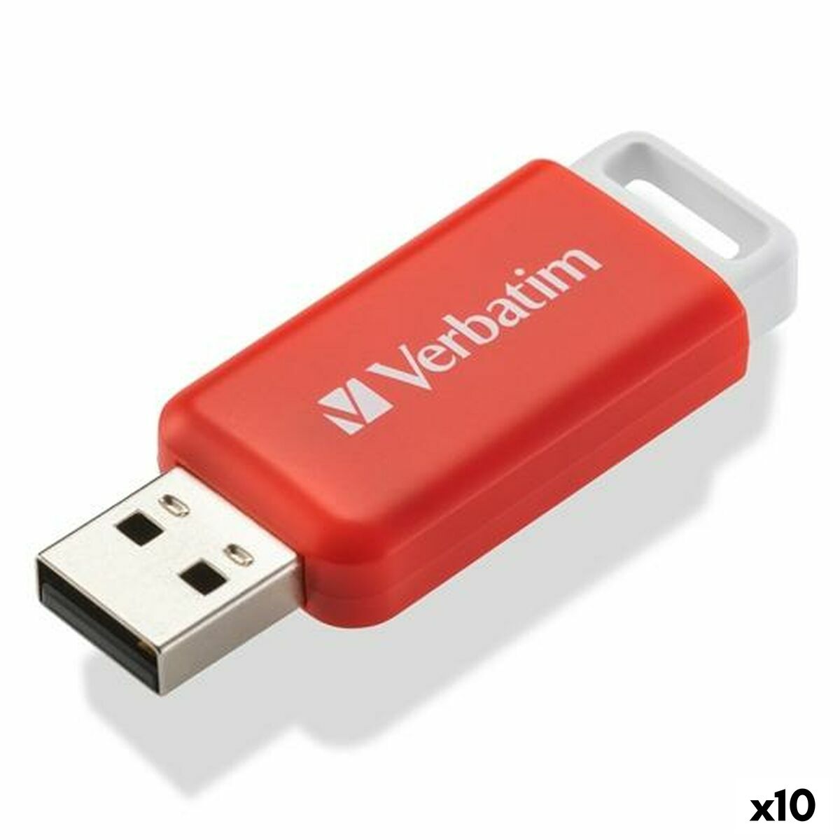 USB stick Verbatim V Databar Red 16 GB, Verbatim, Computing, Data storage, usb-stick-verbatim-v-databar-red-16-gb, Brand_Verbatim, category-reference-2609, category-reference-2803, category-reference-2817, category-reference-t-19685, category-reference-t-19909, category-reference-t-21355, category-reference-t-25636, computers / components, Condition_NEW, office, Price_50 - 100, Teleworking, RiotNook