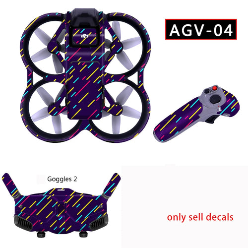 PVC Stickers for DJI Avata Drone Colorful Decals Full Body Scratch, RiotNook, Other, pvc-stickers-for-dji-avata-drone-colorful-decals-full-body-scratch-1636687539, Drones & Accessories, RiotNook