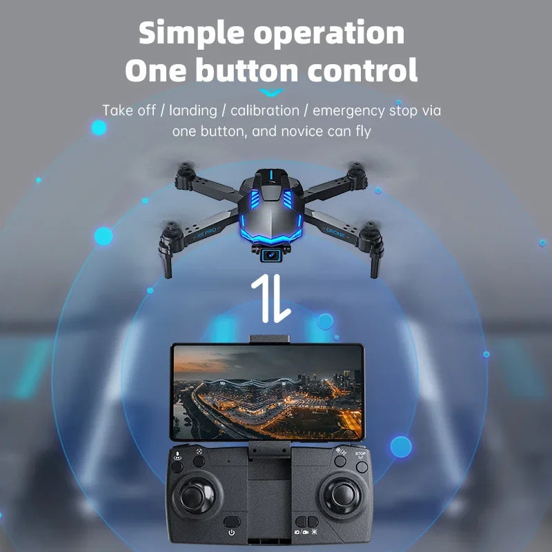 X6 Pro Drone With 4K Profession HD Dual Camera Foldable WiFi FPV Dron, RiotNook, Other, x6-pro-drone-with-4k-profession-hd-dual-camera-foldable-wifi-fpv-dron-1621182124, , RiotNook