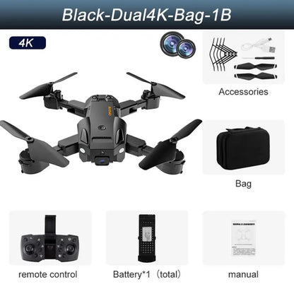 New Q6 5G WIFI 4k Drone HD Dual Camera FPV RC Drone With 1080P Folding, RiotNook, Other, new-q6-5g-wifi-4k-drone-hd-dual-camera-fpv-rc-drone-with-1080p-folding-1152234043, Drones & Accessories, RiotNook