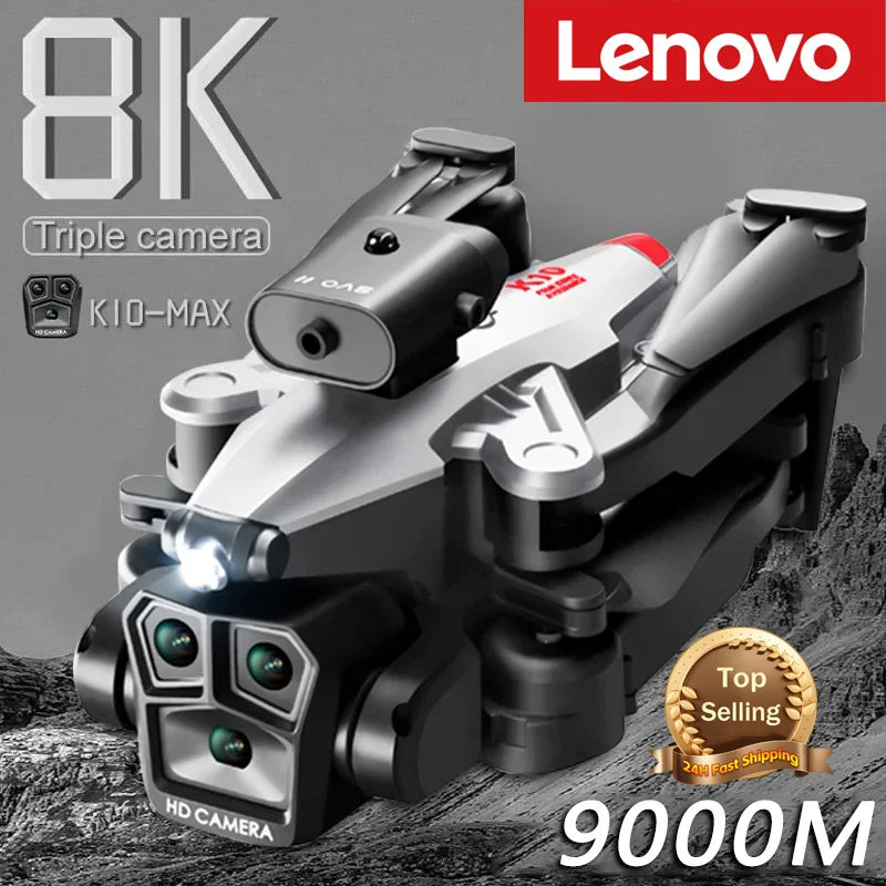 Lenovo K10ProMax Drone 8K Professional HD Dual Camera GPS Obstacle, RiotNook, Other, lenovo-k10promax-drone-8k-professional-hd-dual-camera-gps-obstacle-1060640646, Drones & Accessories, RiotNook