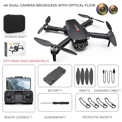 TOSR H16 Drone Aerial Photography Foldable Quadcopter HD Dual Camera