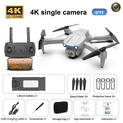 E99 Pro WIFI FPV Aerial Photography Helicopter RC Mini Drone 4K Dual, RiotNook, Other, e99-pro-wifi-fpv-aerial-photography-helicopter-rc-mini-drone-4k-dual-1662631283, Drones & Accessories, RiotNook