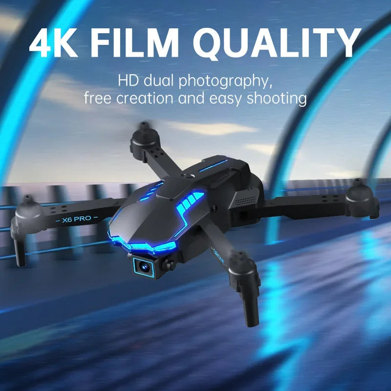 X6 Pro Drone With 4K Profession HD Dual Camera Foldable WiFi FPV Dron, RiotNook, Other, x6-pro-drone-with-4k-profession-hd-dual-camera-foldable-wifi-fpv-dron-1621182124, , RiotNook