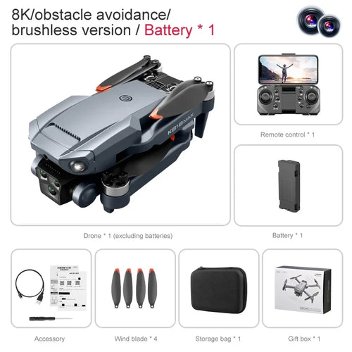 New Professinal Three Cameras 8K Wide Angle K818 Max Dron 4K Optical, RiotNook, Other, new-professinal-three-cameras-8k-wide-angle-k818-max-dron-4k-optical-418714177, Drones & Accessories, RiotNook