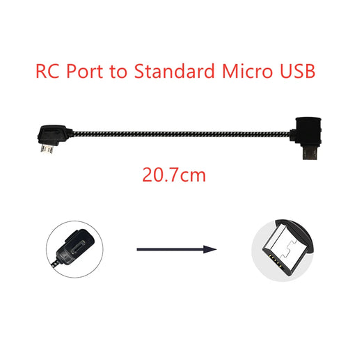 Data Cable for DJI Mavic Pro/Mini/SE/Air/2 Pro Zoom/Spark Drone Remote, RiotNook, Other, data-cable-for-dji-mavic-pro-mini-se-air-2-pro-zoom-spark-drone-remote-1082134639, Drones & Accessories, RiotNook