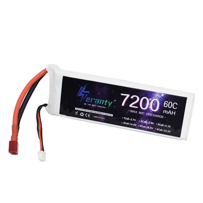 Upgrade 7200MAH 7.4V 60C LiPo Battery 2S With T TRX XT90 Plug For RC, RiotNook, Other, upgrade-7200mah-7-4v-60c-lipo-battery-2s-with-t-trx-xt90-plug-for-rc-22682339, Drones & Accessories, RiotNook