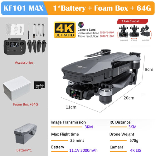 KF101 Max Drone 4K Professional 5G WIFI Dron HD EIS Camera Anti-Shake, RiotNook, Other, kf101-max-drone-4k-professional-5g-wifi-dron-hd-eis-camera-anti-shake-154568287, Drones & Accessories, RiotNook