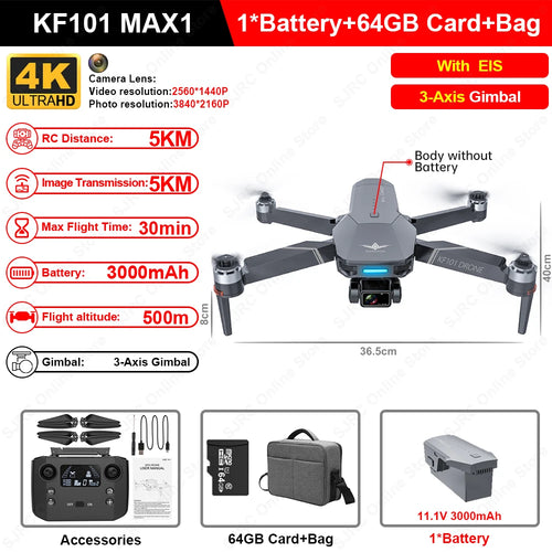 KF101 Max Drone 4K Professional 5G WIFI Dron HD EIS Camera Anti-Shake, RiotNook, Other, kf101-max-drone-4k-professional-5g-wifi-dron-hd-eis-camera-anti-shake-154568287, Drones & Accessories, RiotNook