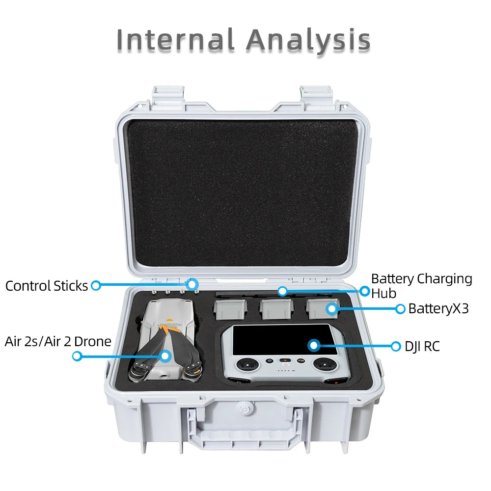 Explosion proof case suitcase For DJI Mavic Air 2 waterproof storage