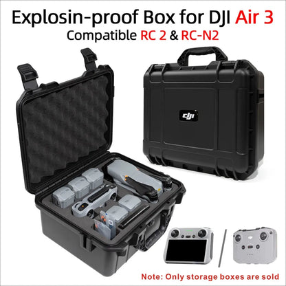 For DJI Air 3 Case Black Handheld Explosin-proof Box For DJI Air 3, RiotNook, Other, for-dji-air-3-case-black-handheld-explosin-proof-box-for-dji-air-3-773928083, Drones & Accessories, RiotNook