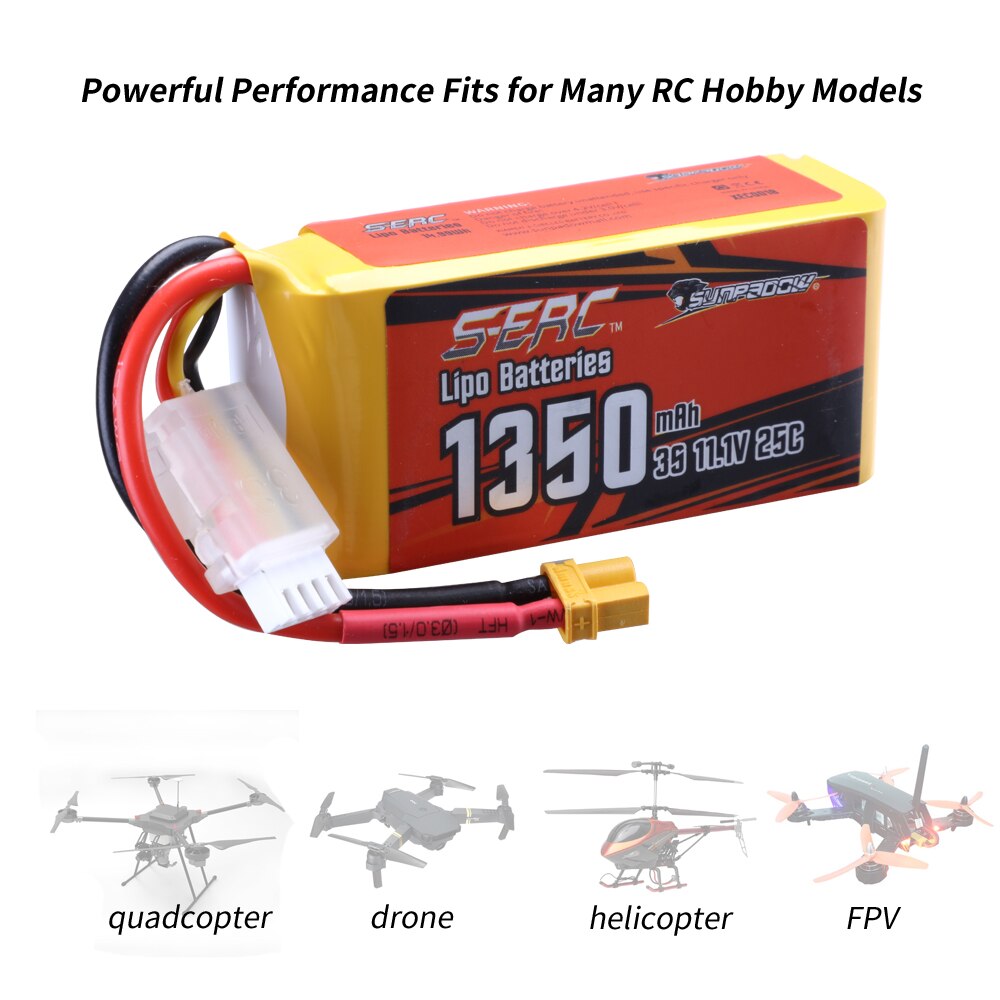 Sunpadow 3S 11.1V Lipo Battery 1100mAh 1350mAh 25C 35C JST XT30 Soft, RiotNook, Other, sunpadow-3s-11-1v-lipo-battery-1100mah-1350mah-25c-35c-jst-xt30-soft-1421809689, Drones & Accessories, RiotNook