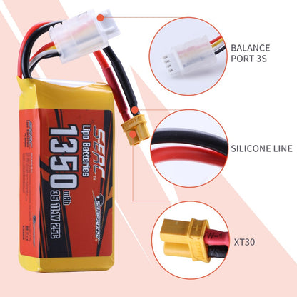 Sunpadow 3S 11.1V Lipo Battery 1100mAh 1350mAh 25C 35C JST XT30 Soft, RiotNook, Other, sunpadow-3s-11-1v-lipo-battery-1100mah-1350mah-25c-35c-jst-xt30-soft-1421809689, Drones & Accessories, RiotNook