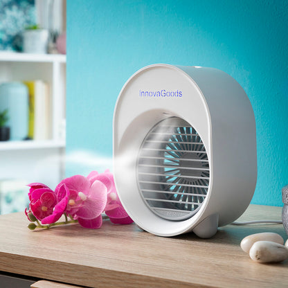 Mini Ultrasound Air Cooler-Humidifier with LED Koolizer InnovaGoods