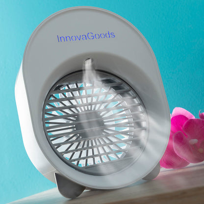 Mini Ultrasound Air Cooler-Humidifier with LED Koolizer InnovaGoods