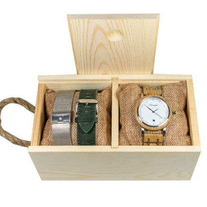 Waidzeit Grapevine Wine Barrel Wooden strap Gentlemen watch