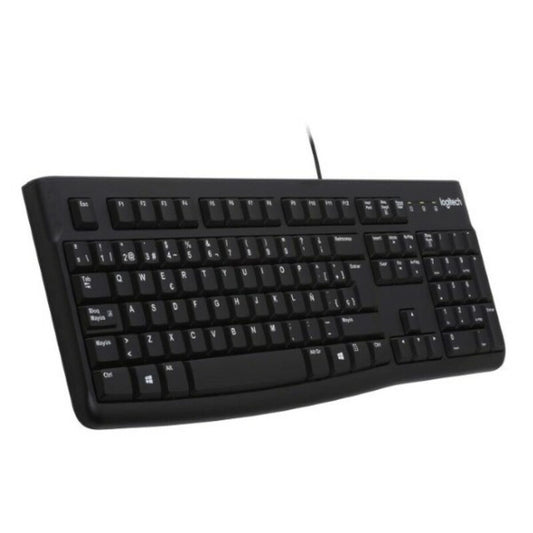 Keyboard Logitech K120 Black, Logitech, Computing, Accessories, keyboard-logitech-k120-black, :QWERTY, :Spanish, Brand_Logitech, category-reference-2609, category-reference-2642, category-reference-2646, category-reference-t-19685, category-reference-t-19908, category-reference-t-21353, computers / peripherals, Condition_NEW, office, Price_20 - 50, Teleworking, RiotNook