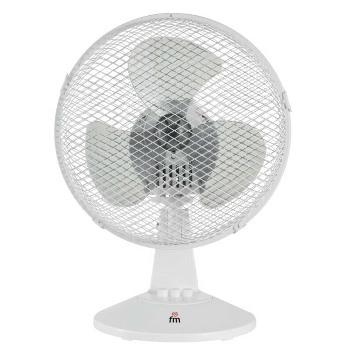 Table Fan Grupo FM 65786 25 W Ø 23 cm White, Grupo FM, Home and cooking, Portable air conditioning, table-fan-grupo-fm-65786-25-w-o-23-cm-white, Brand_Grupo FM, category-reference-2399, category-reference-2450, category-reference-2451, category-reference-t-19656, category-reference-t-21087, category-reference-t-25217, Condition_NEW, ferretería, Price_20 - 50, summer, RiotNook