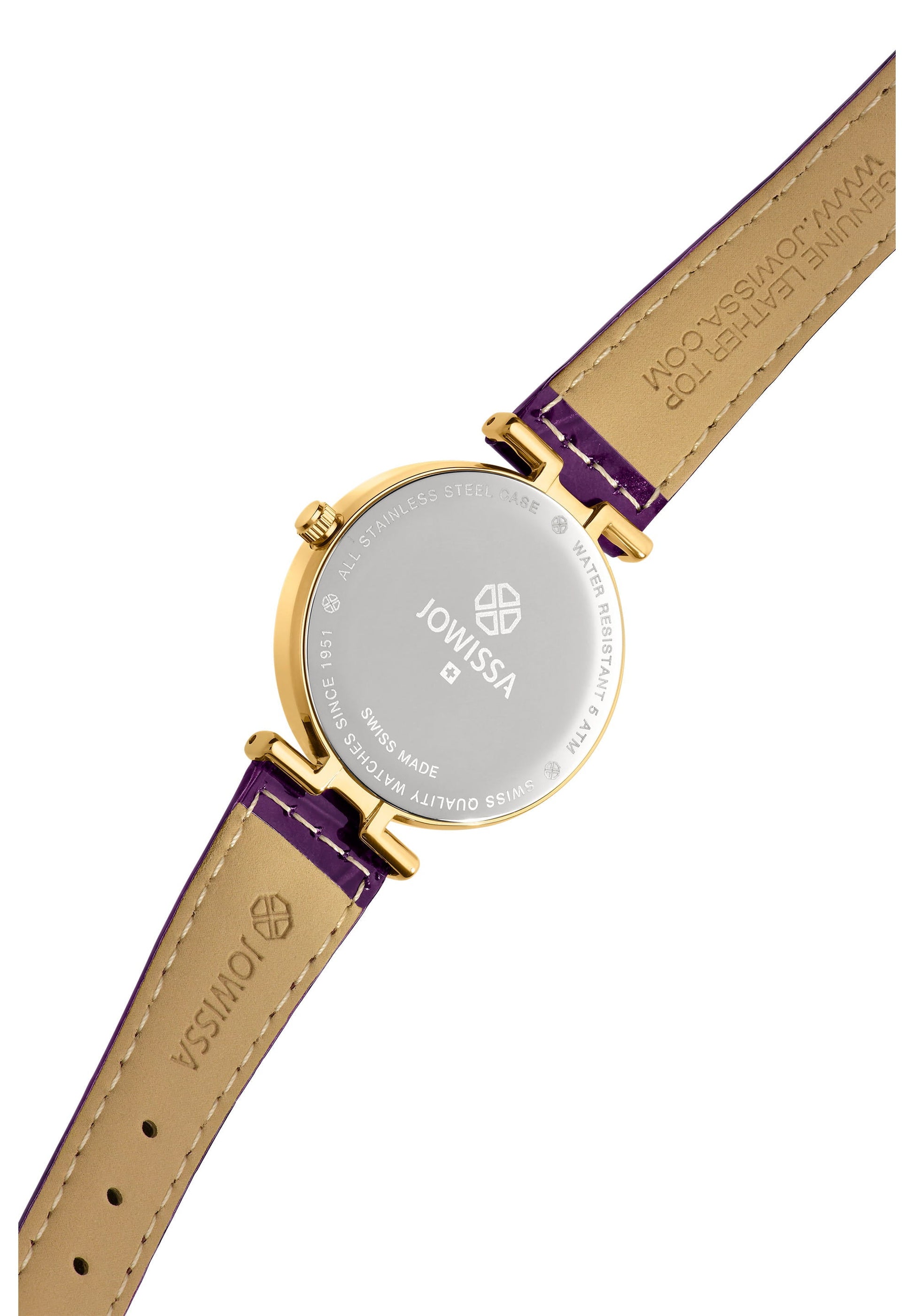 Facet Brilliant Swiss Ladies Watch J5.753.M, Jowissa, Watches, facet-brilliant-swiss-ladies-watch-j5-753-m-341656147, 2021, 2022, category-reference-2995, EN Quartz, Facet Brilliant, female, Flag--Swiss Made, Genuine Leather, gold, Gold / Purple, Leather, NOT-InStock-Hamburg, NOT_archived, order--183, purple, related--J5.616.M, related--J5.751.M, related--J5.752.M, related--J5.754.M, related--J5.759.M, related--J8.075.M, related--JS.0047, related--JS.0054, related--JS.0061, related--JS.0083, size--30mm, Sta