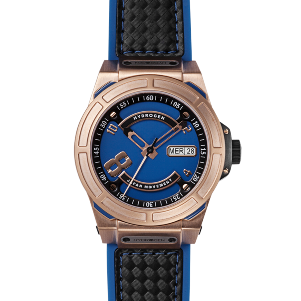 Otto Blue Rose Gold, Otto, Watches, otto-rosegold-blue-black-989810135, category-reference-2994, Colour: Black, Colour: Blue, Colour: Rose Gold, Material: Injected Silicone, MEN, producttabs02, shipping, Size: 40 mm, Strap: Black, Strap: Blue, VariantMatch:Otto2, RiotNook