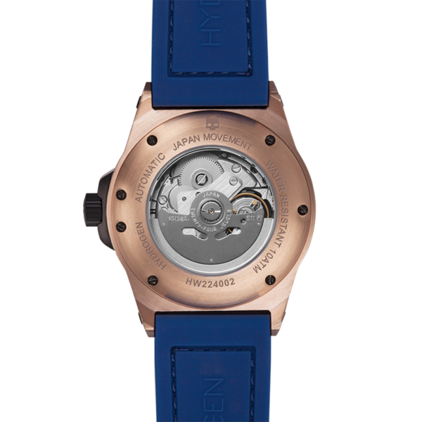 Otto Blue Rose Gold, Otto, Watches, otto-rosegold-blue-black-989810135, category-reference-2994, Colour: Black, Colour: Blue, Colour: Rose Gold, Material: Injected Silicone, MEN, producttabs02, shipping, Size: 40 mm, Strap: Black, Strap: Blue, VariantMatch:Otto2, RiotNook