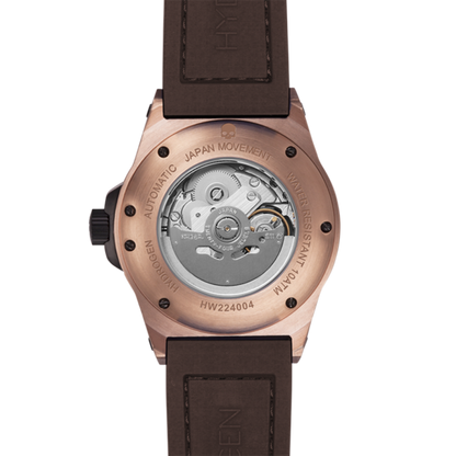 Otto Brown Rose Gold, Otto, Watches, otto-rosegold-brown-black-1681170906, category-reference-2994, Colour: Rose Gold, Material: Injected Silicone, MEN, producttabs02, shipping, Size: 40 mm, Strap: Black, Strap: Brown, VariantMatch:Otto2, RiotNook