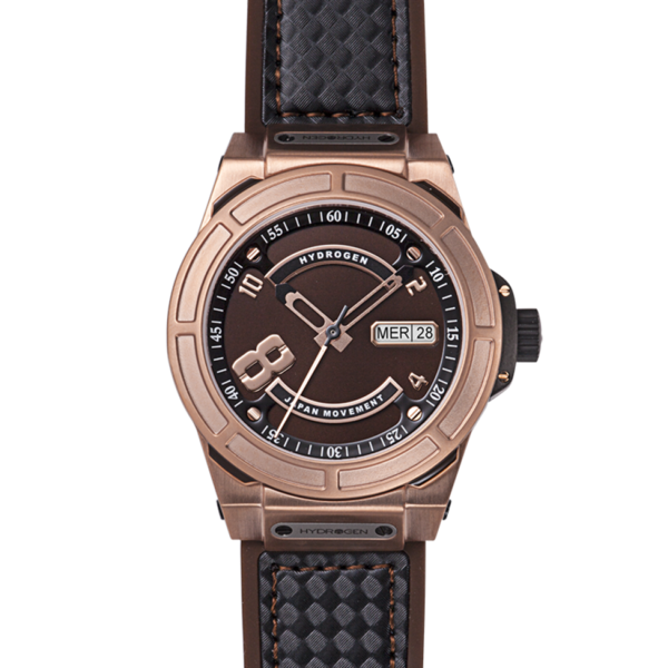 Otto Brown Rose Gold, Otto, Watches, otto-rosegold-brown-black-1681170906, category-reference-2994, Colour: Rose Gold, Material: Injected Silicone, MEN, producttabs02, shipping, Size: 40 mm, Strap: Black, Strap: Brown, VariantMatch:Otto2, RiotNook