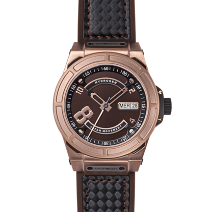 Otto Brown Rose Gold, Otto, Watches, otto-rosegold-brown-black-1681170906, category-reference-2994, Colour: Rose Gold, Material: Injected Silicone, MEN, producttabs02, shipping, Size: 40 mm, Strap: Black, Strap: Brown, VariantMatch:Otto2, RiotNook