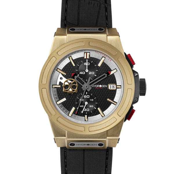 Otto Chrono All Gold, Otto, Watches, otto-chrono-gold-black-1466449065, category-reference-2994, Colour: Gold, Material: Injected Silicone, MEN, producttabs02, shipping, Size: 44 mm, Strap: Black, VariantMatch:OttoChrono4, RiotNook