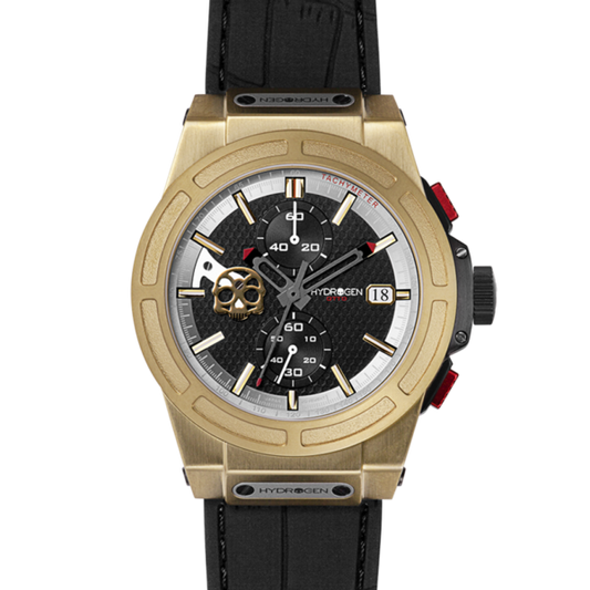 Otto Chrono All Gold, Otto, Watches, otto-chrono-gold-black-1466449065, category-reference-2994, Colour: Gold, Material: Injected Silicone, MEN, producttabs02, shipping, Size: 44 mm, Strap: Black, VariantMatch:OttoChrono4, RiotNook