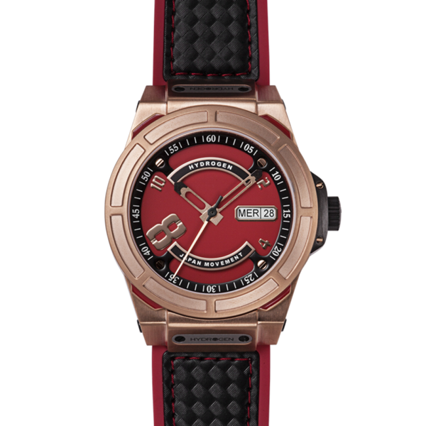 Otto Red Rose Gold, Otto, Watches, otto-rosegold-red-black-375469984, category-reference-2994, Colour: Rose Gold, Material: Injected Silicone, MEN, producttabs02, shipping, Size: 40 mm, Strap: Black, Strap: Red, VariantMatch:Otto2, RiotNook