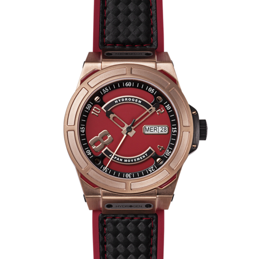 Otto Red Rose Gold, Otto, Watches, otto-rosegold-red-black-375469984, category-reference-2994, Colour: Rose Gold, Material: Injected Silicone, MEN, producttabs02, shipping, Size: 40 mm, Strap: Black, Strap: Red, VariantMatch:Otto2, RiotNook
