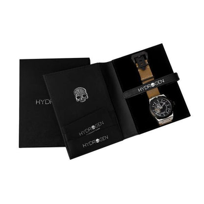 Vento Silver Black Leather, Otto, Watches, vento-silver-black-brown-927126273, category-reference-2994, Colour: Black, Colour: Silver, Material: Artisanal Leather, MEN, producttabs02, shipping, Size: 44 mm, Strap: Brown, VariantMatch:Vento4, RiotNook