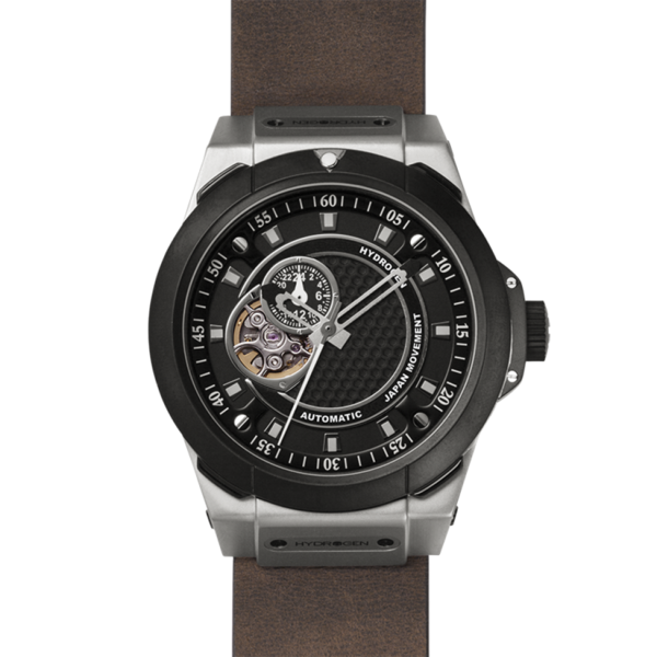 Vento Silver Black Leather, Otto, Watches, vento-silver-black-brown-927126273, category-reference-2994, Colour: Black, Colour: Silver, Material: Artisanal Leather, MEN, producttabs02, shipping, Size: 44 mm, Strap: Brown, VariantMatch:Vento4, RiotNook