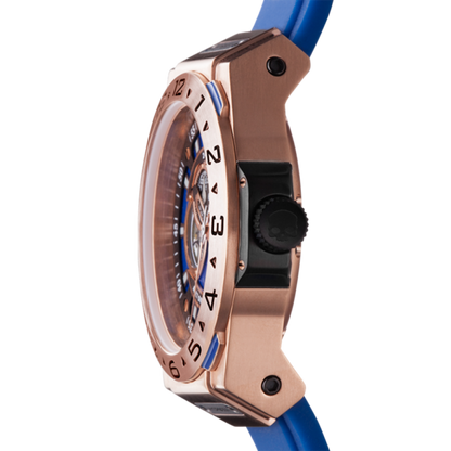 Vento Blue Rose Gold, Otto, Watches, vento-rosegold-blue-529139098, category-reference-2994, Colour: Rose Gold, Material: Injected Silicone, MEN, producttabs02, shipping, Size: 44 mm, Strap: Blue, VariantMatch:Vento2, RiotNook