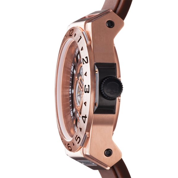 Vento Brown Rose Gold, Otto, Watches, vento-rosegold-brown-955637714, category-reference-2994, Colour: Rose Gold, Material: Injected Silicone, MEN, producttabs02, shipping, Size: 44 mm, Strap: Brown, VariantMatch:Vento2, RiotNook