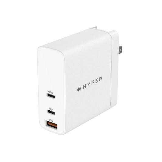 Wall Charger Hyper HJG140WW White 65 W, Hyper, Electronics, Mobile communication and accessories, wall-charger-hyper-hjg140ww-white-65-w, Brand_Hyper, category-reference-2609, category-reference-2617, category-reference-2621, Condition_NEW, ferretería, networks/wiring, Price_100 - 200, telephones & tablets, RiotNook