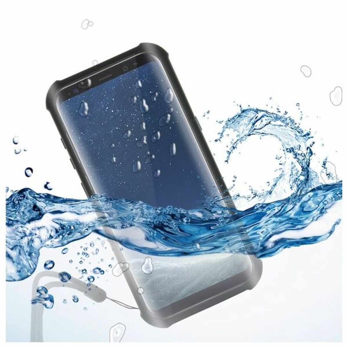 Waterproof case Samsung Galaxy S8 KSIX Aqua Case Black Transparent, KSIX, Electronics, Mobile communication and accessories, waterproof-case-samsung-galaxy-s8-ksix-aqua-case-black-transparent, Brand_KSIX, category-reference-2609, category-reference-2617, category-reference-2620, Condition_NEW, Price_10 - 20, telephones & tablets, RiotNook