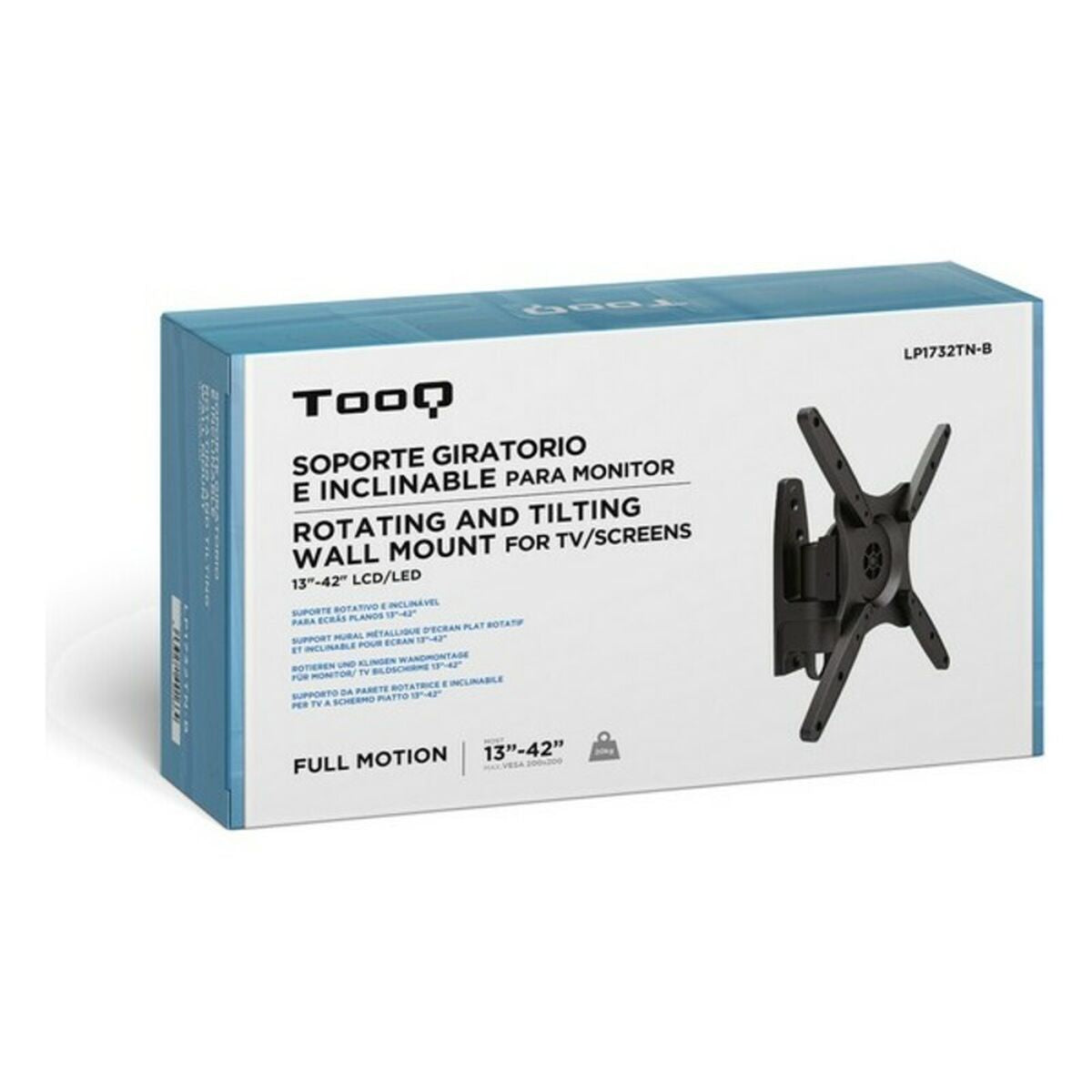 TV Mount TooQ LP1732TN 13" - 42" 20 kg 10" 32", TooQ, Computing, Accessories, tv-mount-tooq-lp1732tn-13-42-20-kg-10-32, Brand_TooQ, category-reference-2609, category-reference-2911, category-reference-2931, category-reference-t-19685, category-reference-t-19908, category-reference-t-21342, category-reference-t-25580, computers / peripherals, Condition_NEW, office, Price_20 - 50, Teleworking, RiotNook