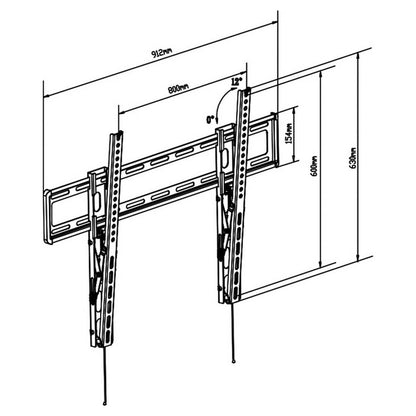 TV Mount TM Electron 60 Kg 47"-90", TM Electron, Electronics, TV, Video and home cinema, tv-mount-tm-electron-60-kg-47-90, Brand_TM Electron, category-reference-2609, category-reference-2911, category-reference-2931, cinema and television, Condition_NEW, entertainment, ferretería, Price_50 - 100, RiotNook